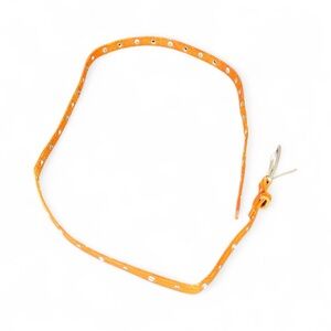 Tan Studded Leather Belt — Narrow / Vintage Style